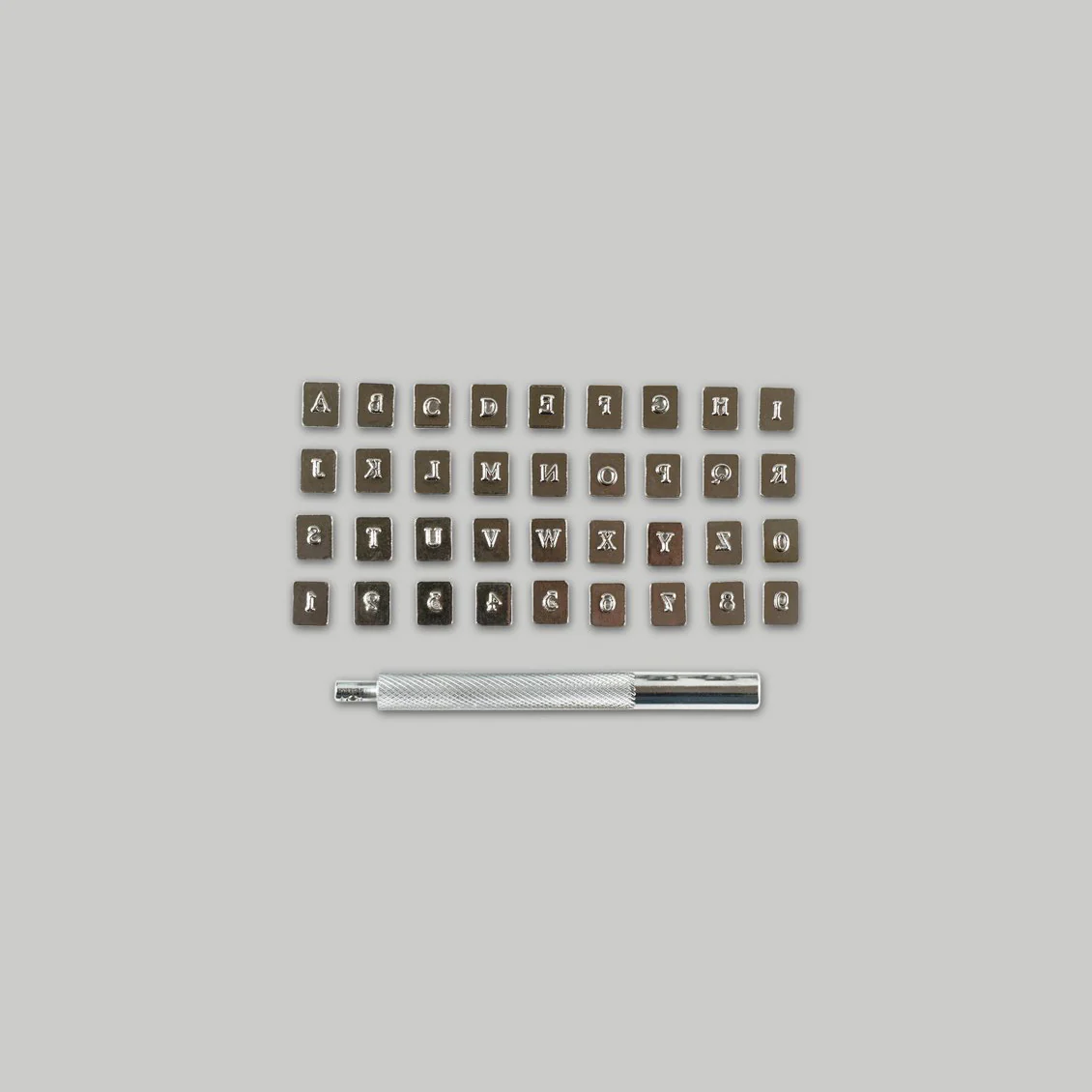 Alphabet & Number Stamp Set - 1/8"