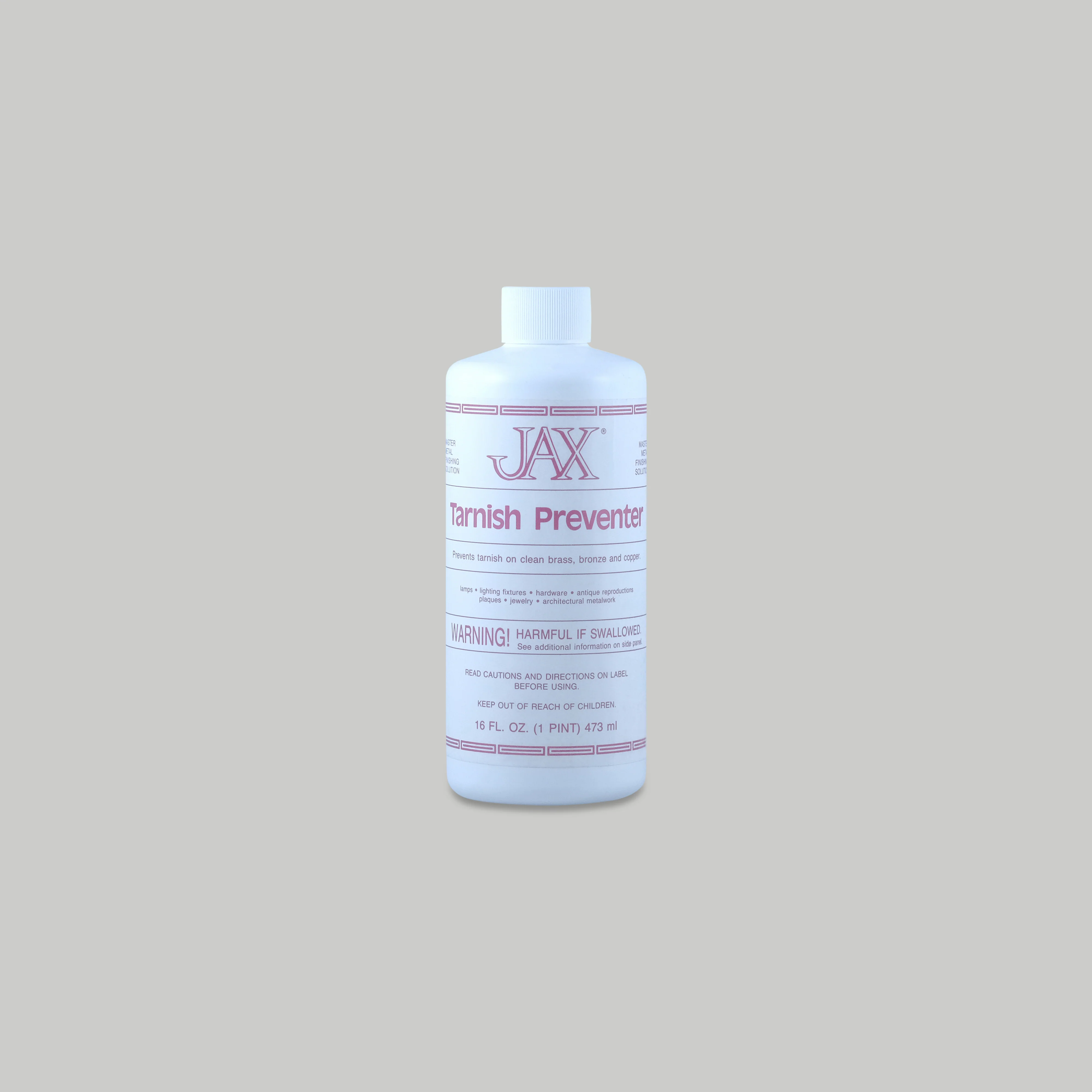JAX - Brass, Bronze, & Copper Tarnish Preventer